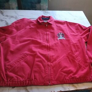 Looney Tunes Vintage Red Zip-Up  Cotton Jacket "Club Looney Tunes" Mens XL